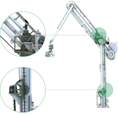 Electric marine loading arm