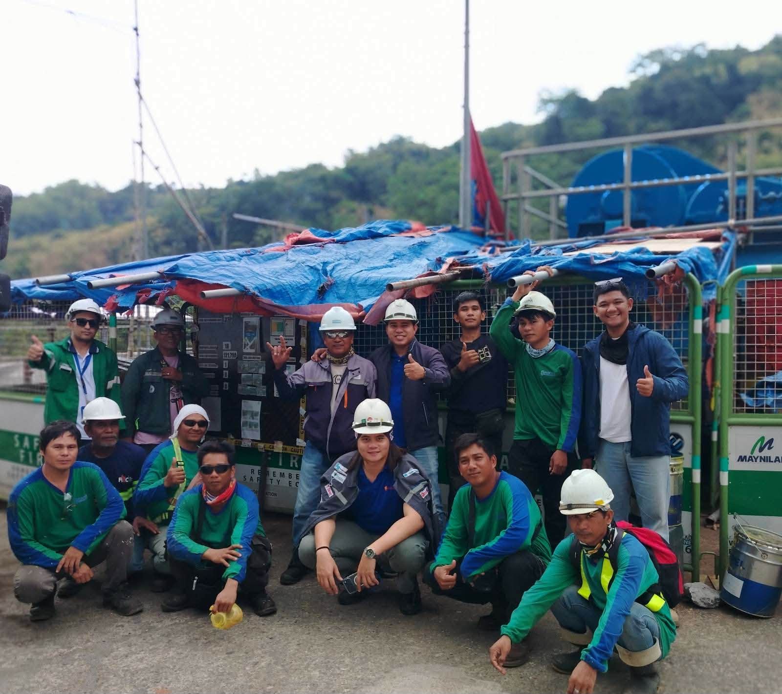 Project team at a water facility